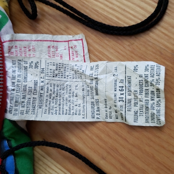 1975 DC Superhero Sleeping Bag - Picture 4 of 6